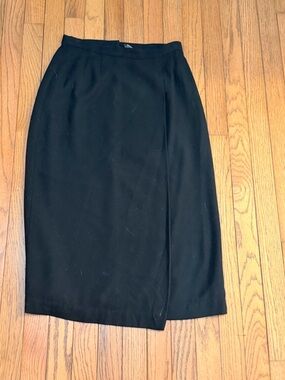 Vintage Classic Black Women's wrap  Skirt